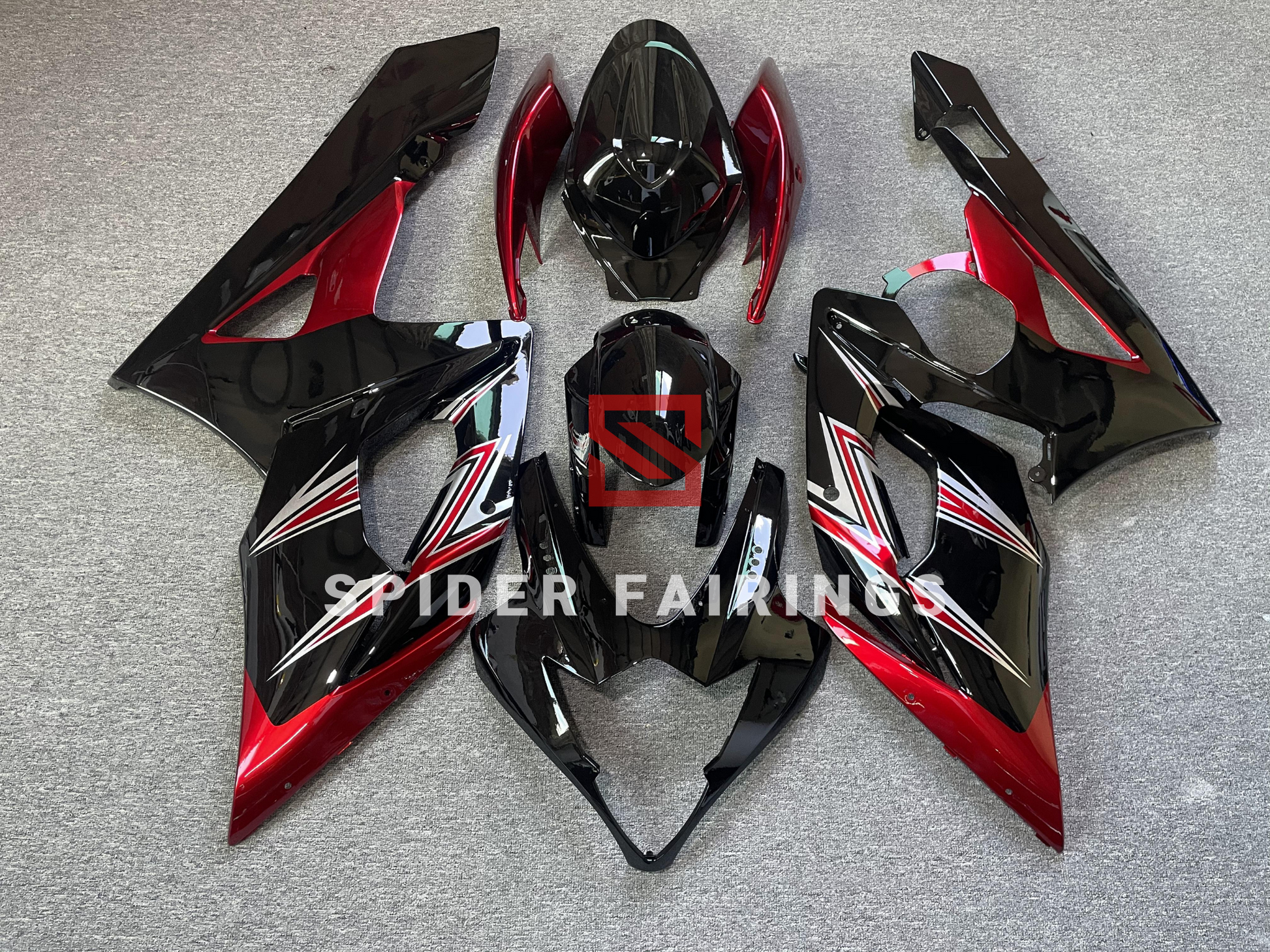 Fairings for Black Suzuki GSXR1000 2005-2006