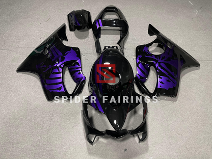 Gloss Black and Purple Skull-Honda CBR600F 2001-2003