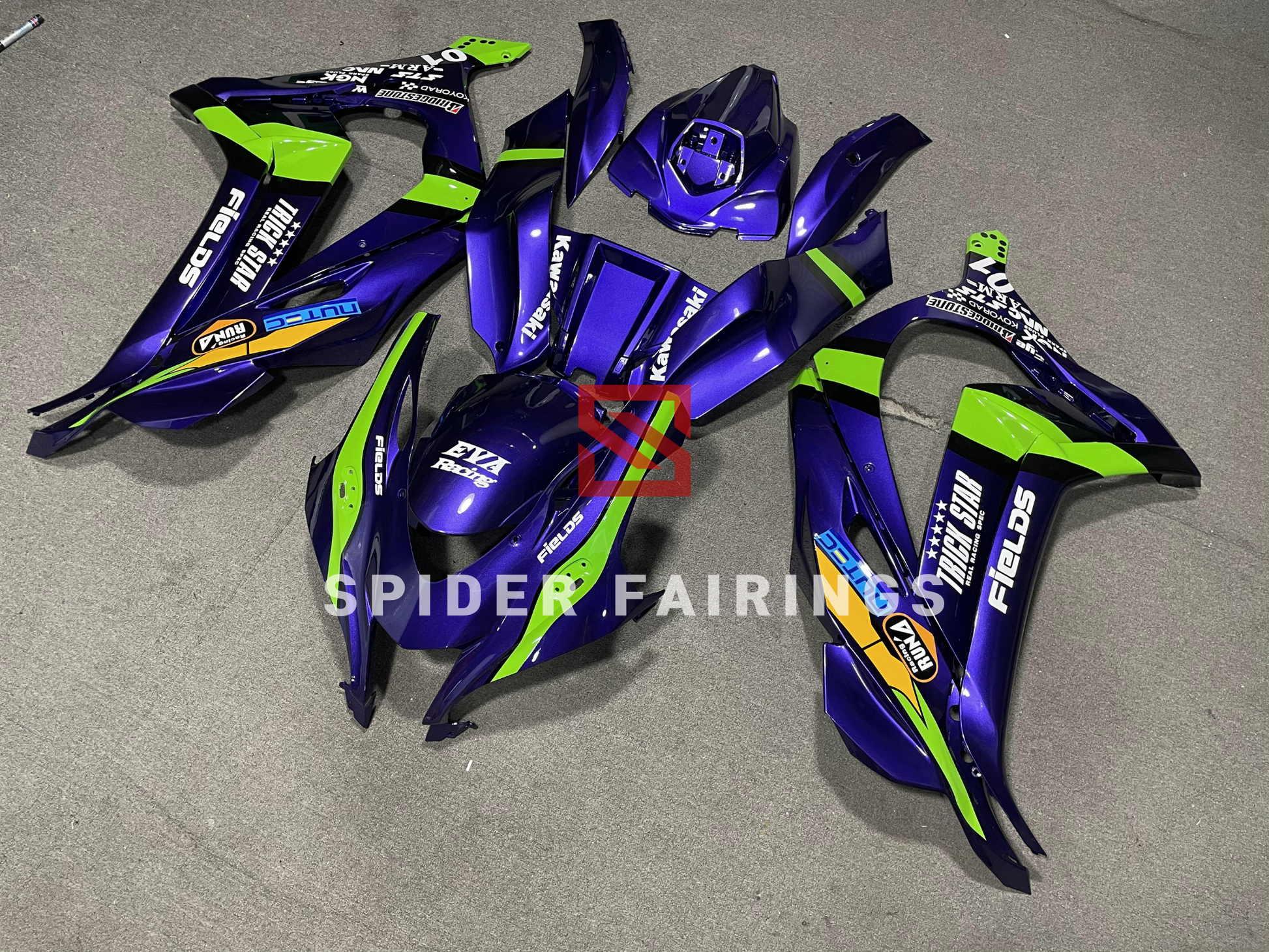 Custom EVA for Dark Purple-Kawasaki ZX-10R 2016-2020