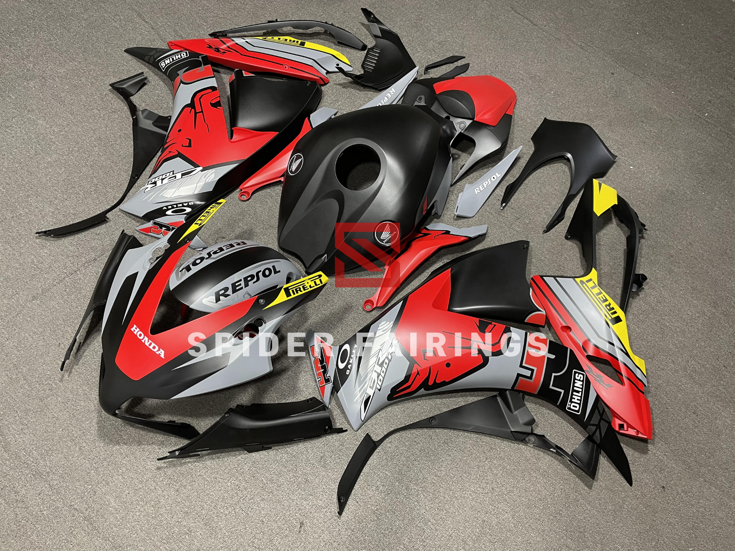 Matte Red Bull-Honda CBR1000RR 12-16