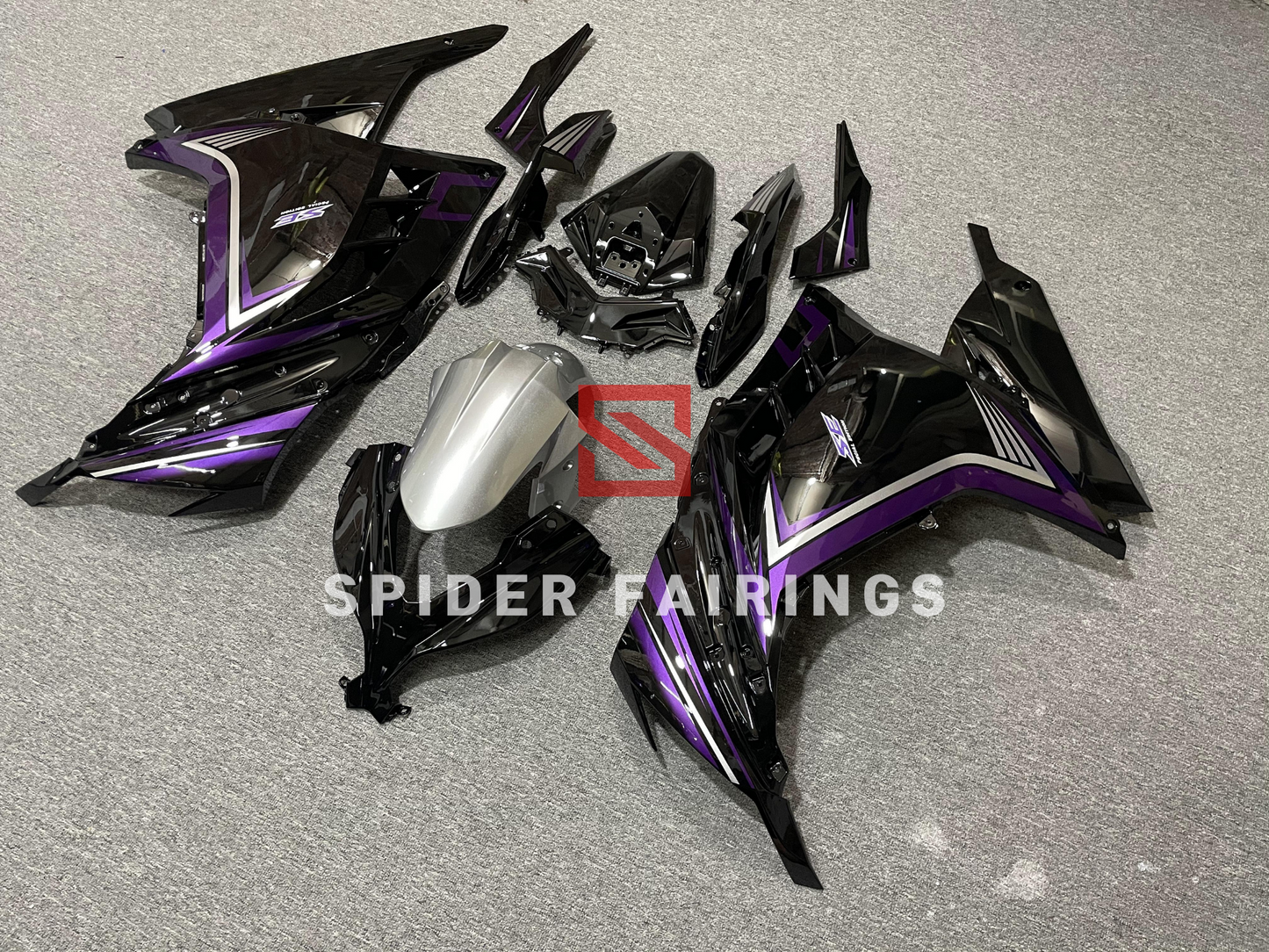 Gloss Black Kawasaki Ninja300 2013-2019