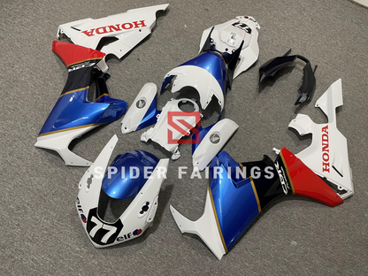 Gloss White and Blue "77"-Honda CBR1000RR 17-19