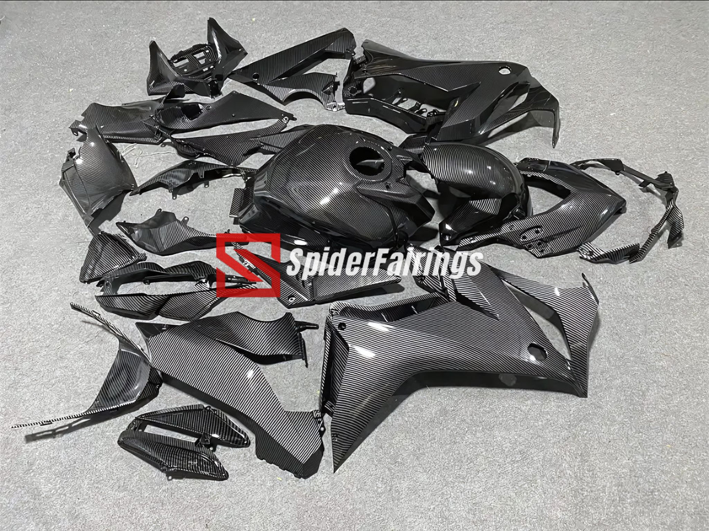 Carbon Fiber Black-Honda CBR650R 2019-2023