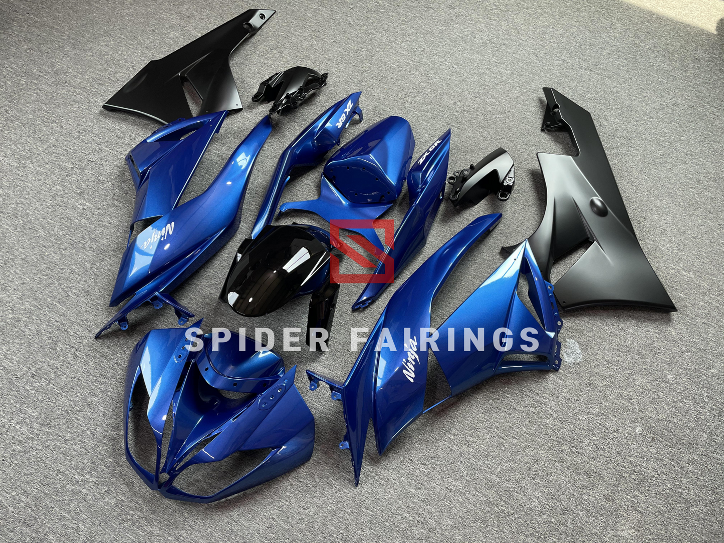 Blue and Black-Kawasaki ZX-6R 2009-2012