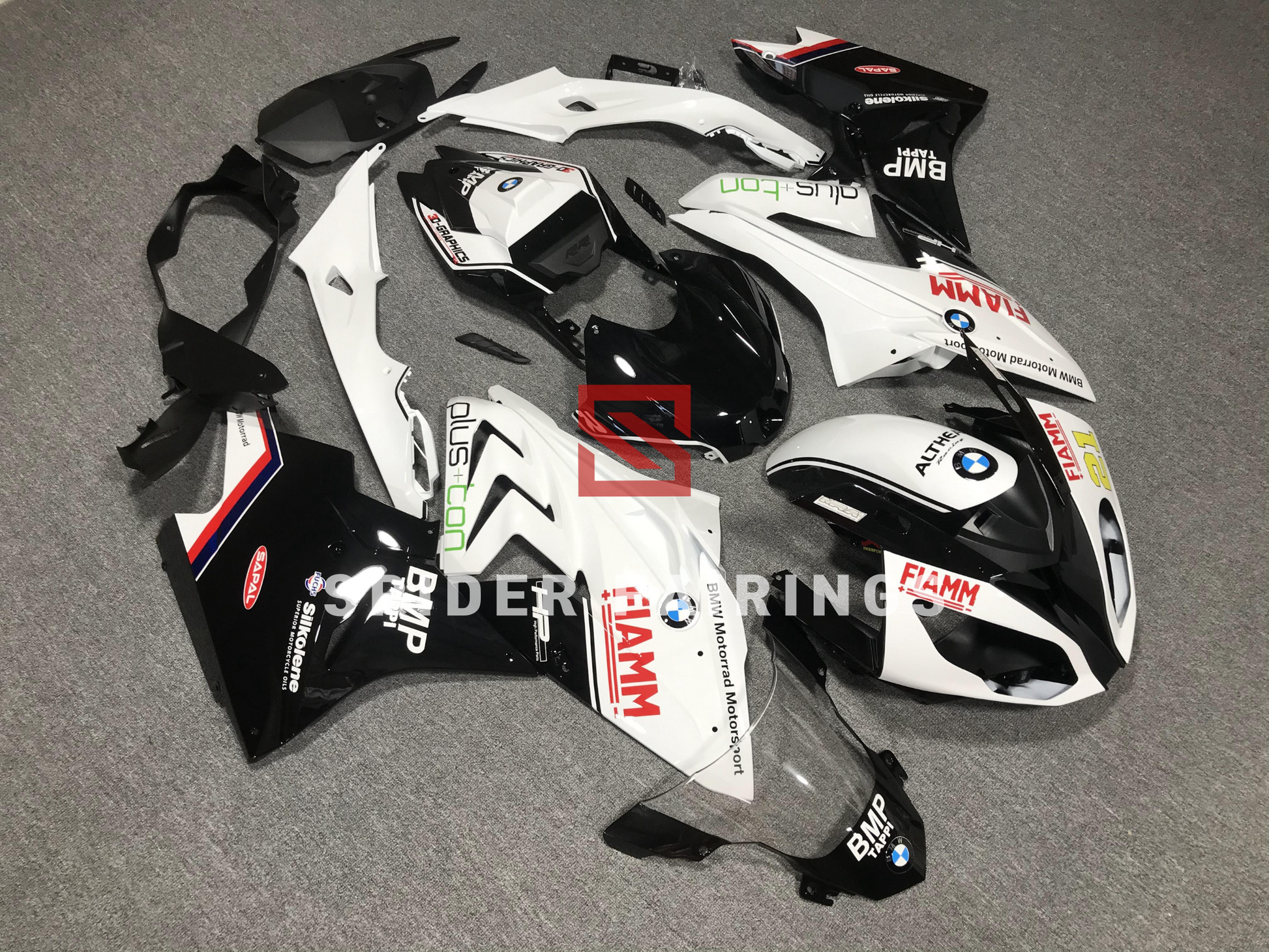 Black and White FIAMM-BMW S1000RR 2017-2018