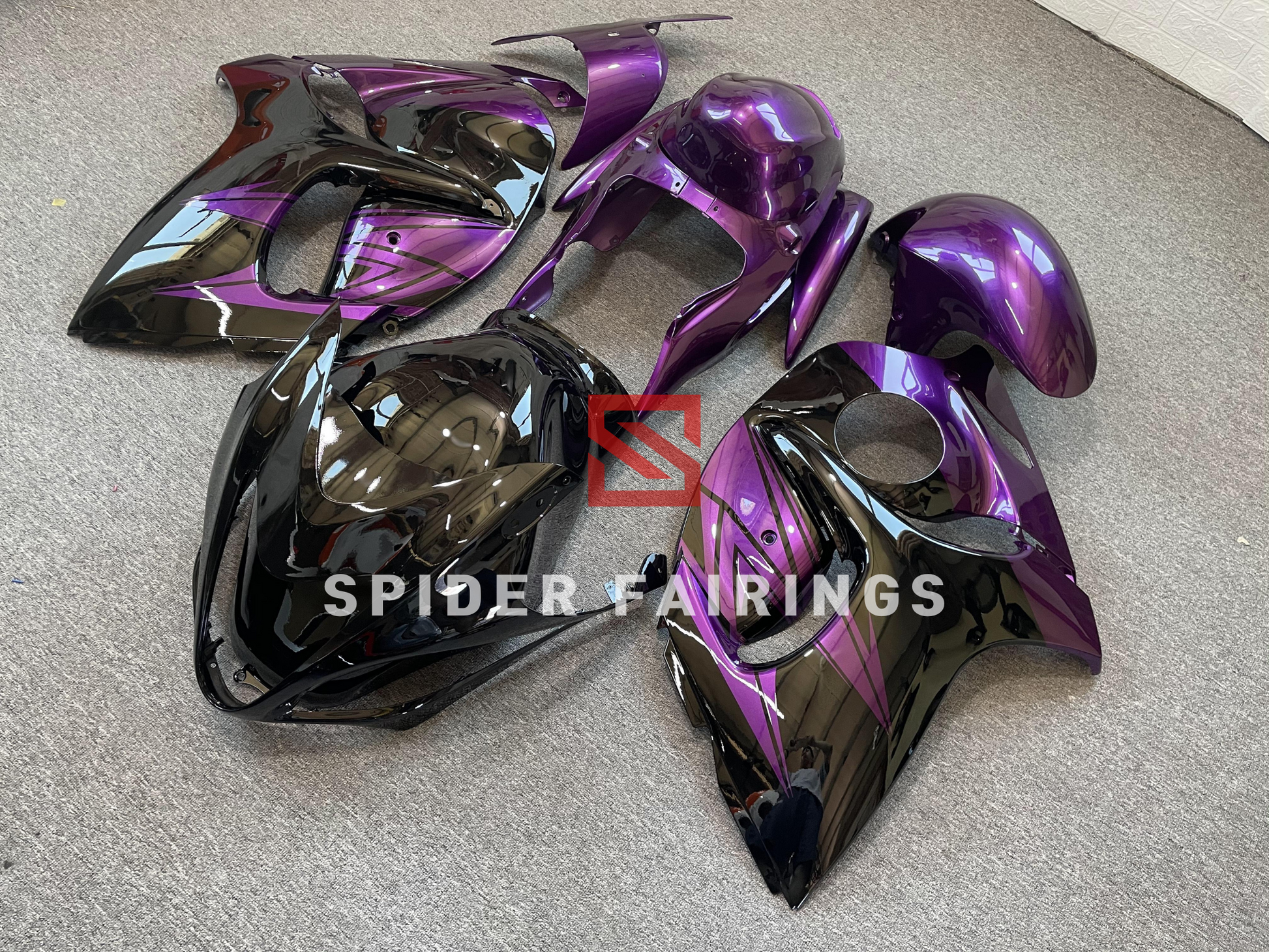 Gloss Purple and Black-Suzuki GSXR1300 2008-2018