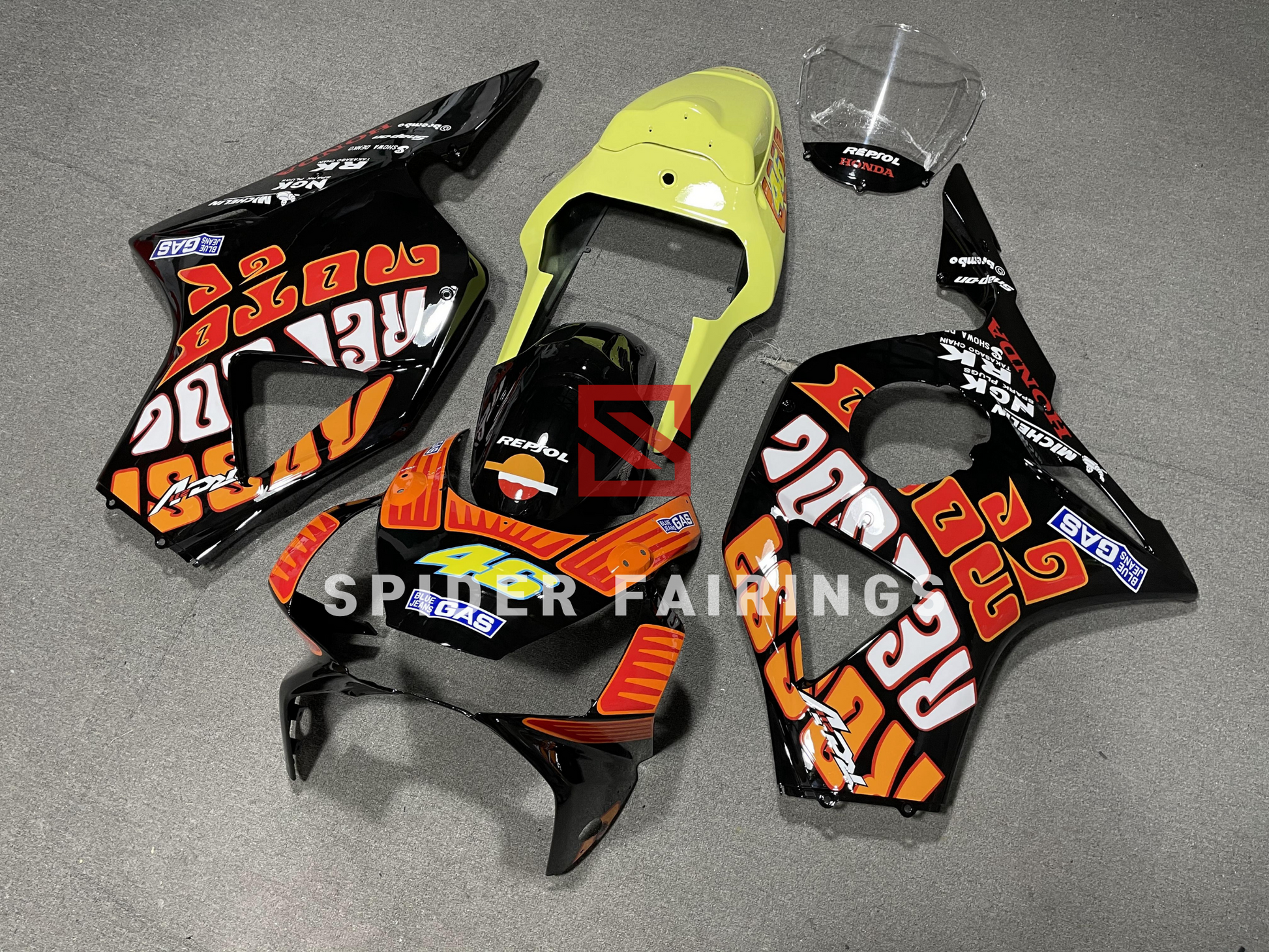 Gloss Rossi 46-Honda CBR954RR 2002-2003