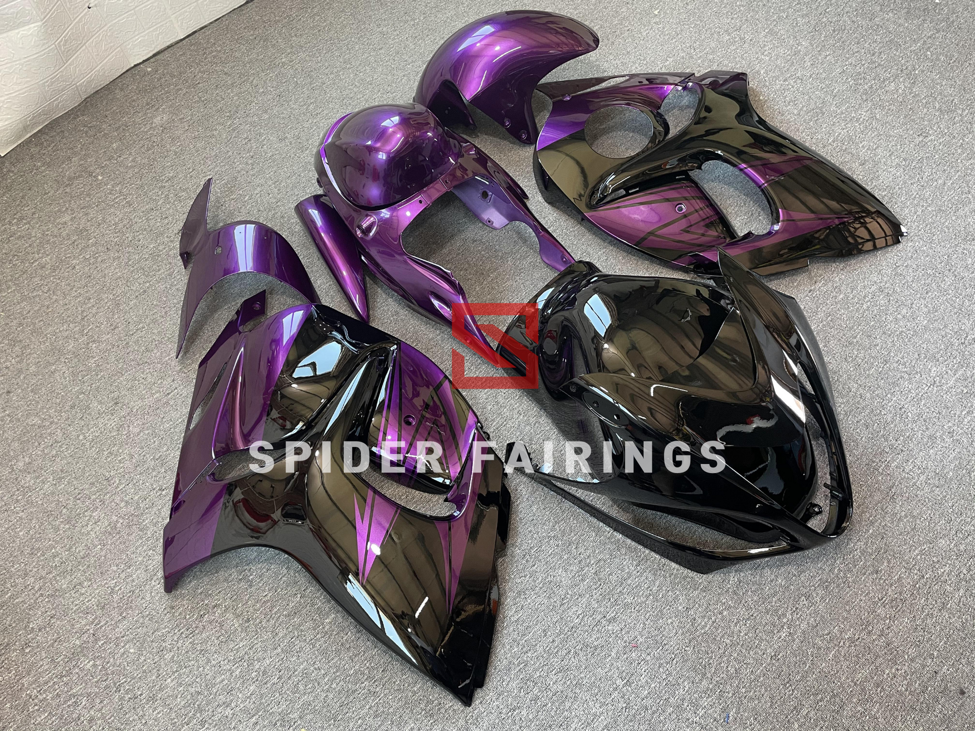 Gloss Purple and Black-Suzuki GSXR1300 2008-2018