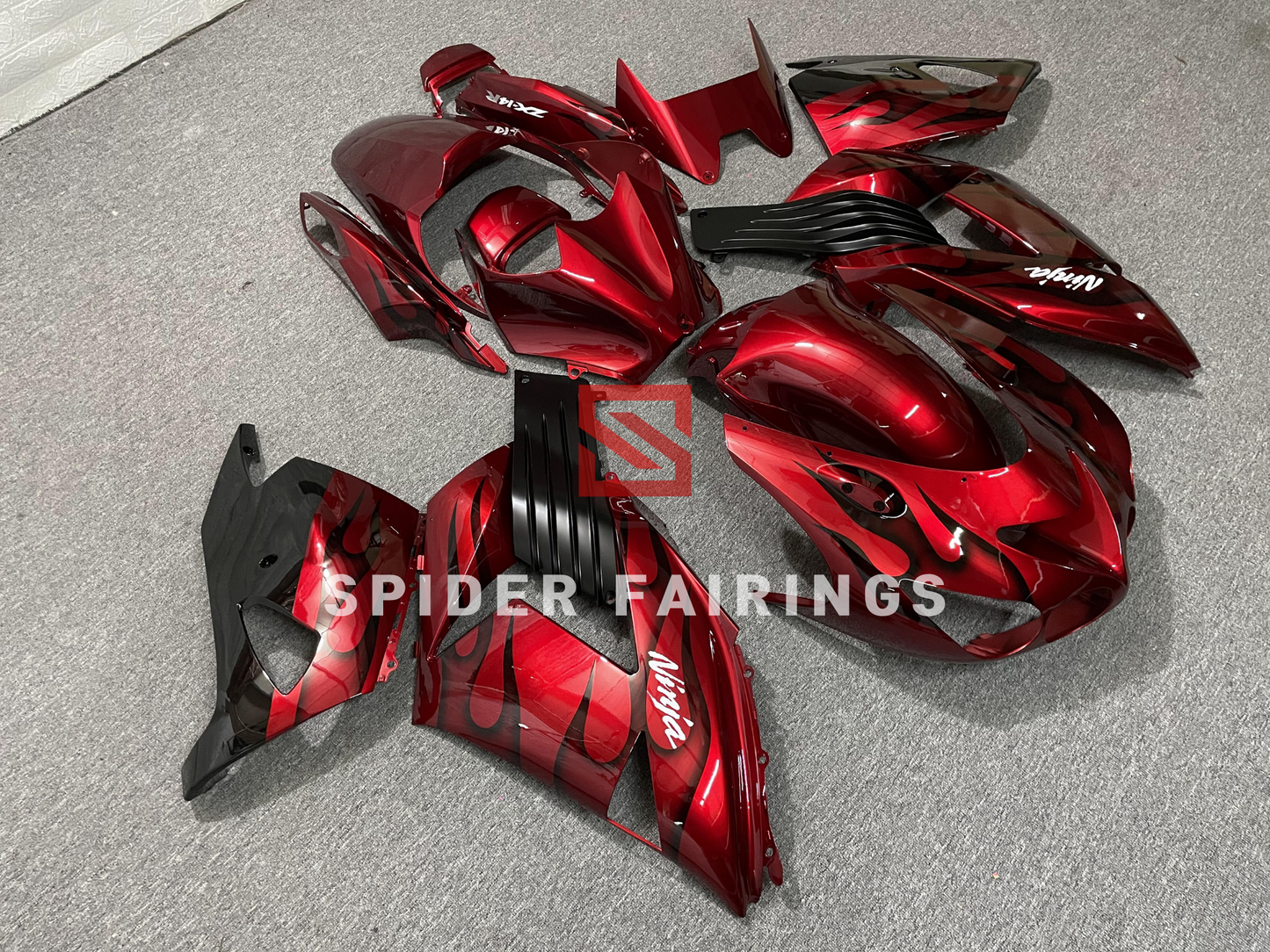 Gloss Red Flame-Kawasaki ZX-14R 2006-2011