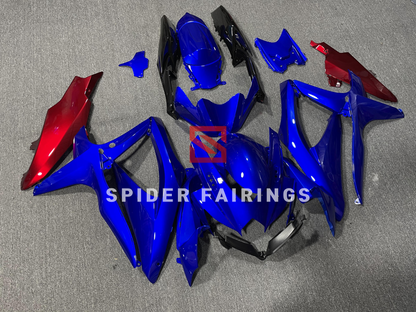 Gloss Blue and Red-Suzuki GSXR600-750 2008-2010