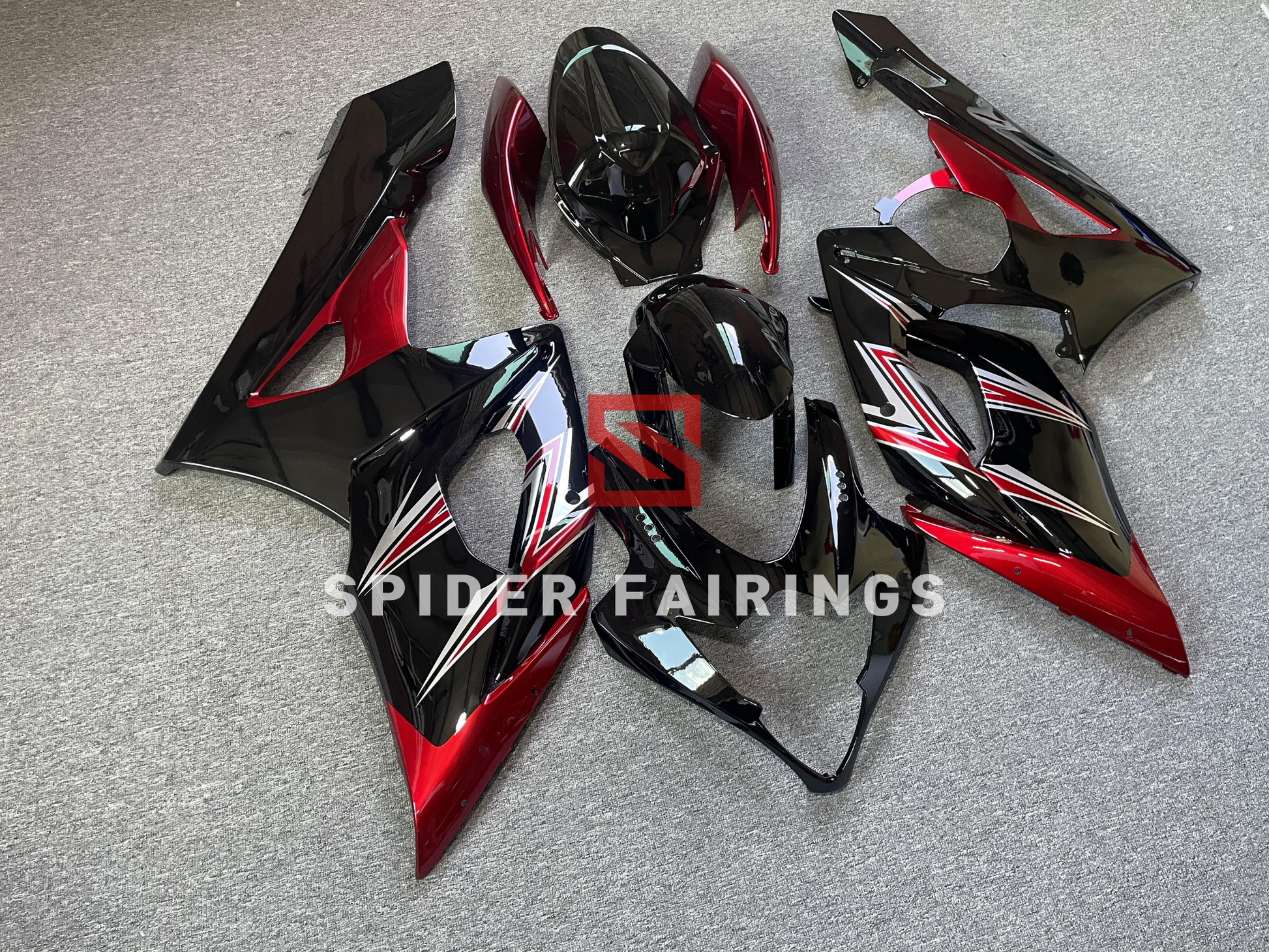 Fairings for Black Suzuki GSXR1000 2005-2006