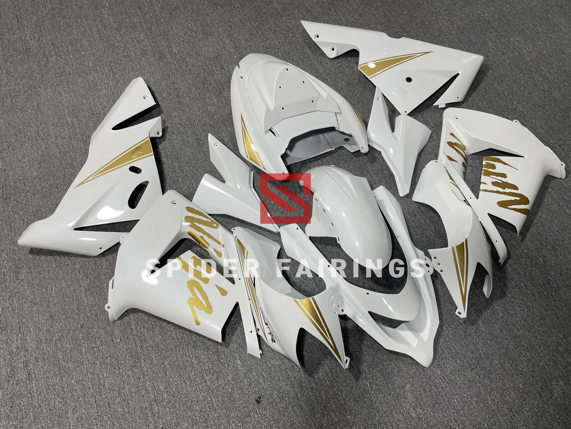 Gloss White-Kawasaki ZX-10R 2004-2005