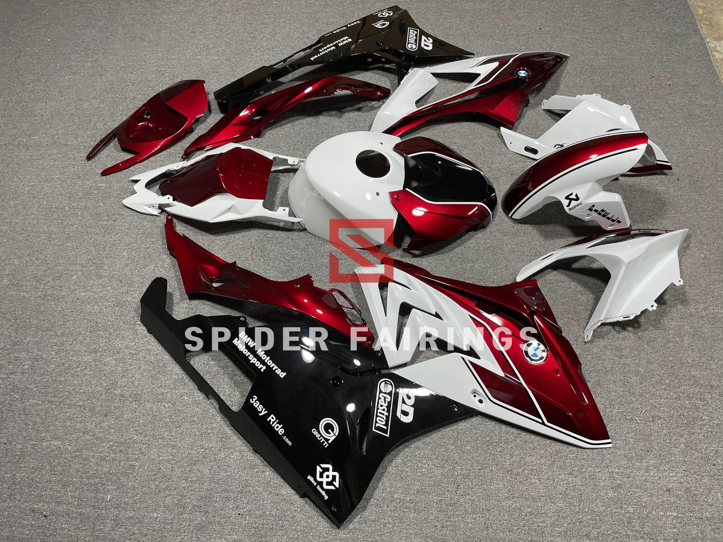 Deep Red,White and Black-BMW S1000RR 2015-2016