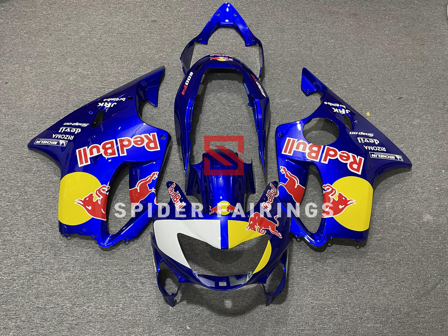 1999-2000 Blue Red-Bull Motorcycle Fairings