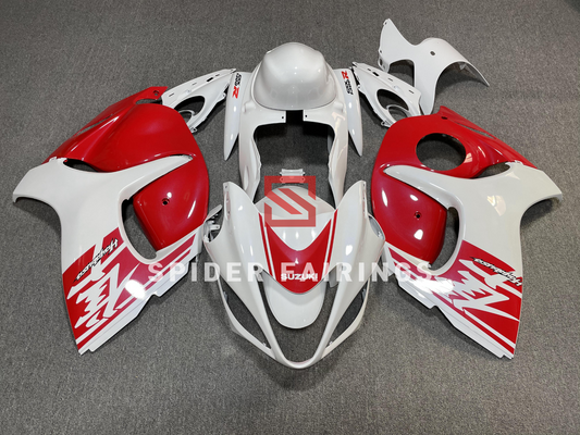 Gloss Red and White-Suzuki GSXR1300 2008-2018