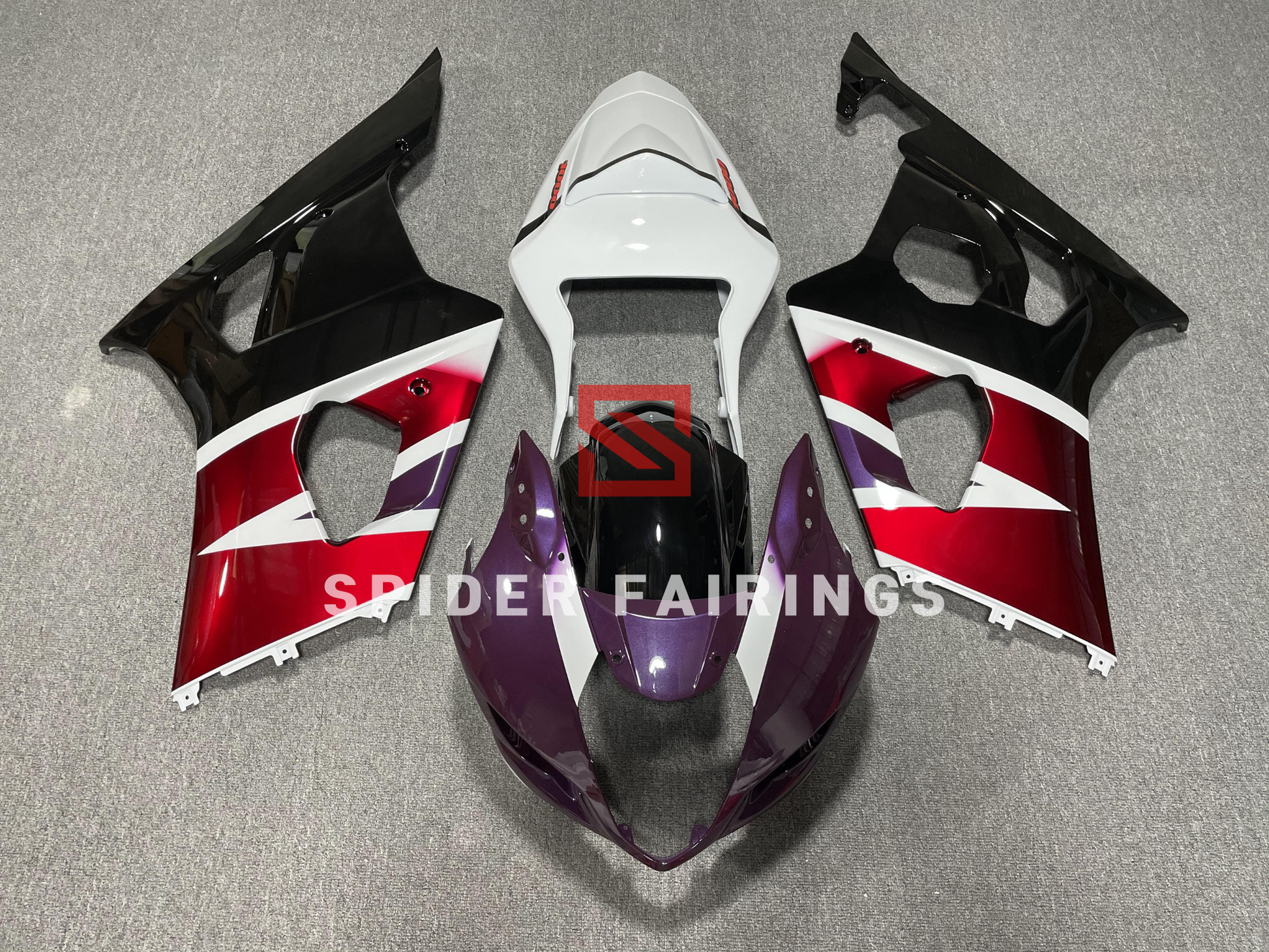 Purple,Red,White and Black-Suzuki GSXR1000 2003-2004