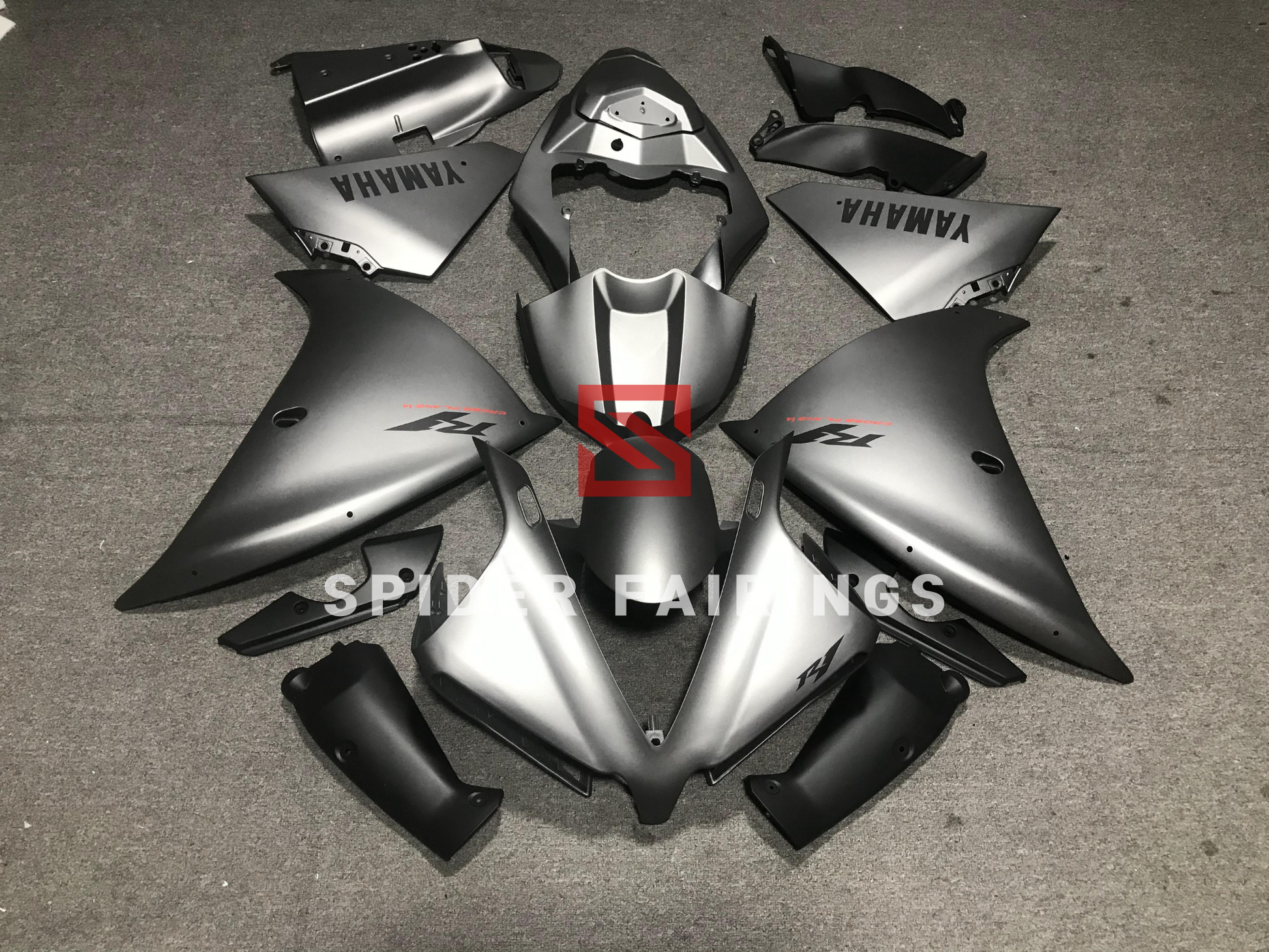 Matte Dark Grey-Yamaha YZF R1 2012-2014