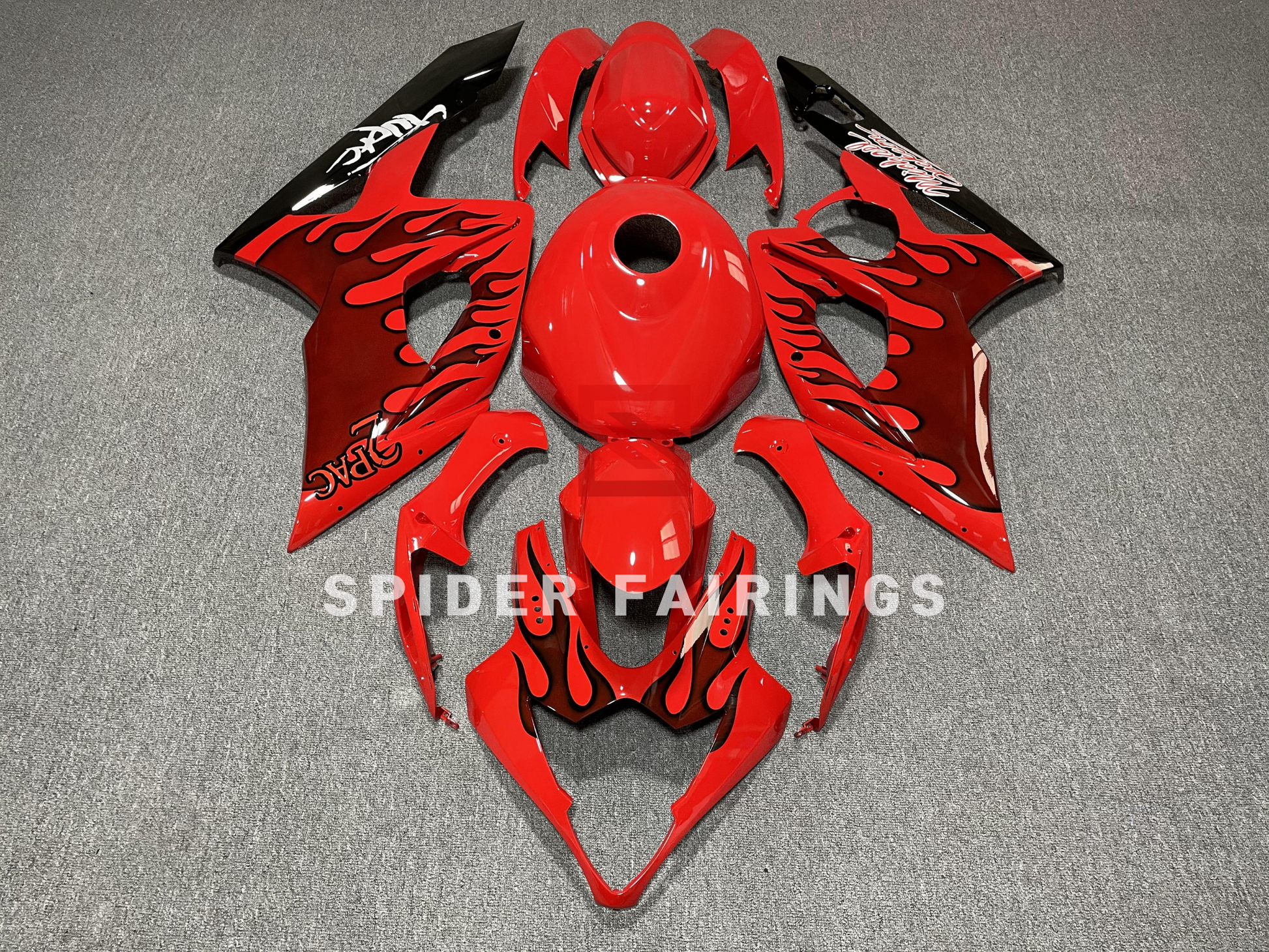 Fairings for Red Flame-Suzuki GSXR1000 2005-2006