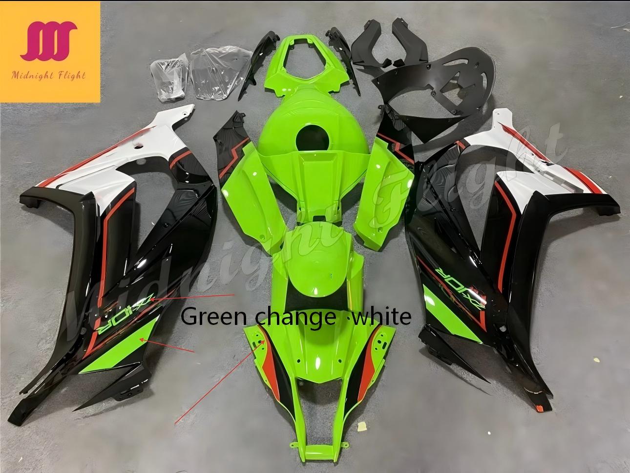 Gloss White and Black Red-Kawasaki ZX-10R 2011-2015