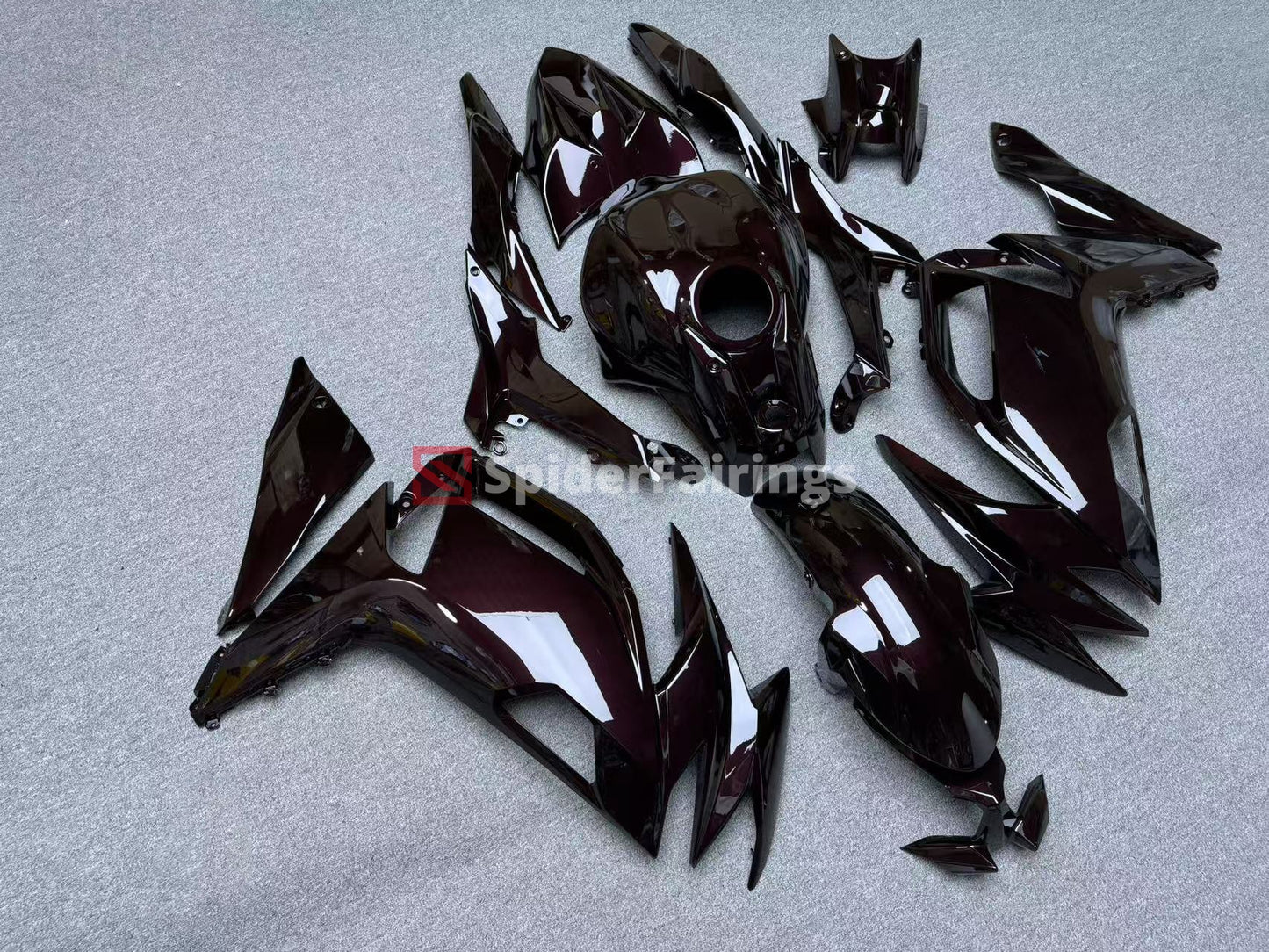 Gloss Black Cherry Red Ninja 650 2020-2025