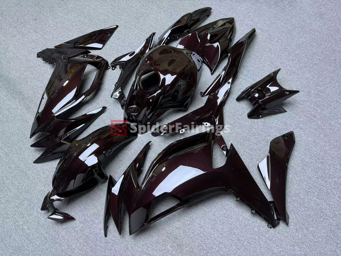Gloss Black Cherry Red Ninja 650 2020-2025