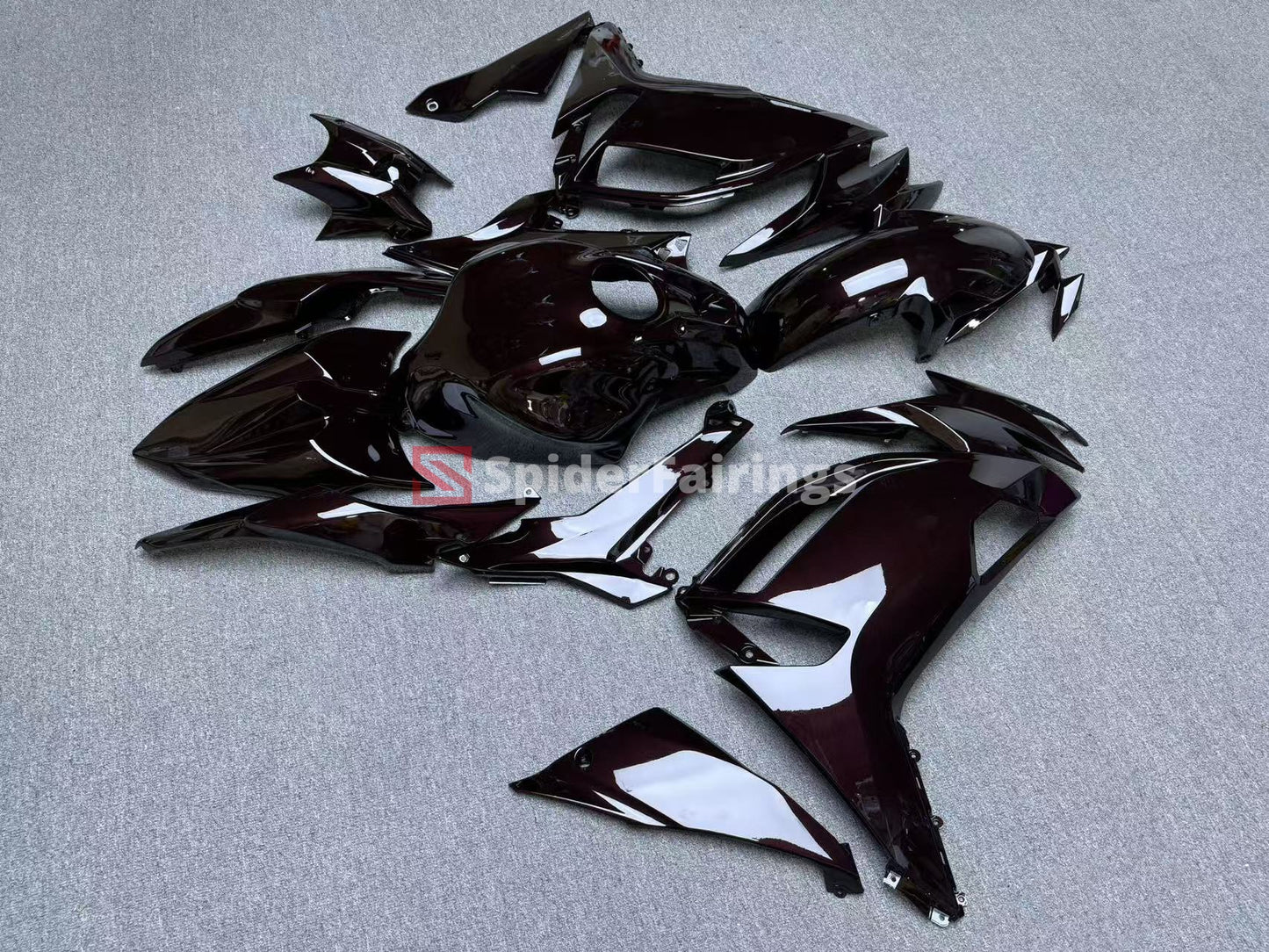 Gloss Black Cherry Red Ninja 650 2020-2025