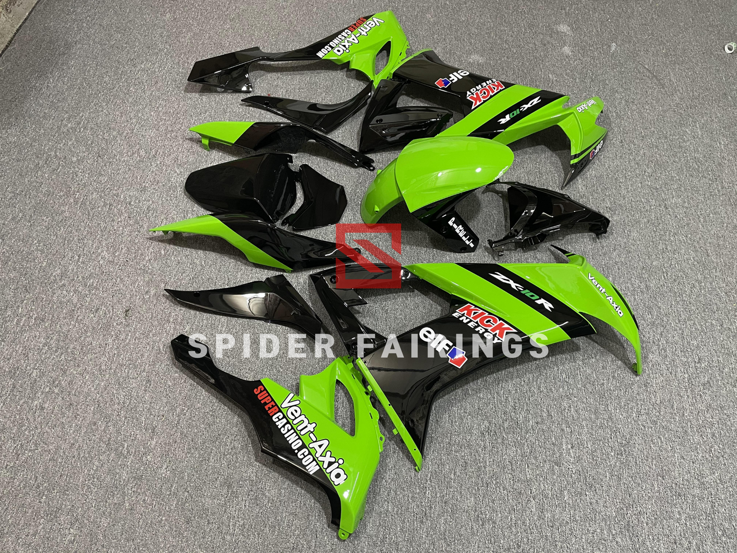 Gloss Green and Black-Kawasaki ZX-10R 2008-2010