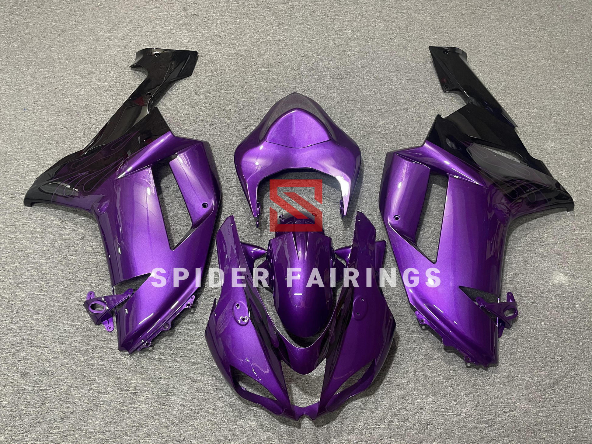 Gloss Purple-Kawasaki ZX-6R/636R 2007-2008 – SpiderFairings Gloss Purple-Kawasaki ZX-6R/636R 2007-2008 – SpiderFairings