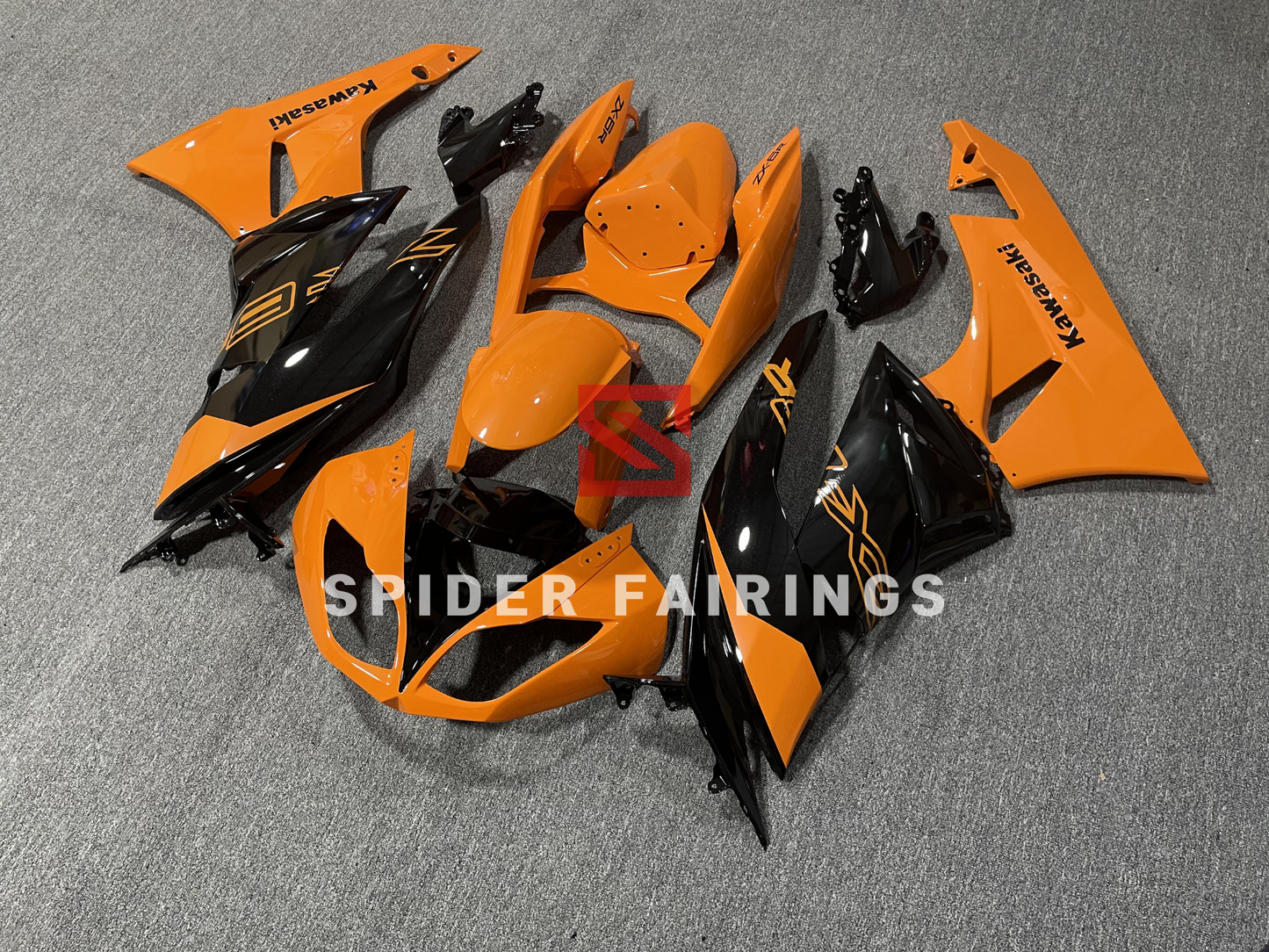 Gloss Orange&Black-Kawasaki ZX-6R 2009-2012