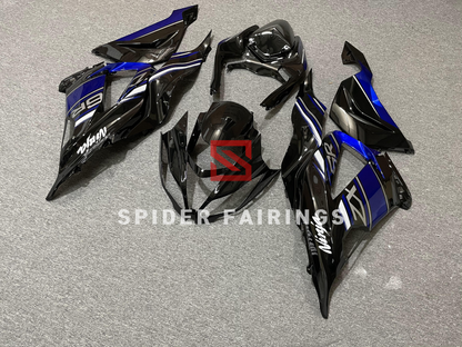 Gloss Black and Blue Kawasaki ZX-6R 2013-2018