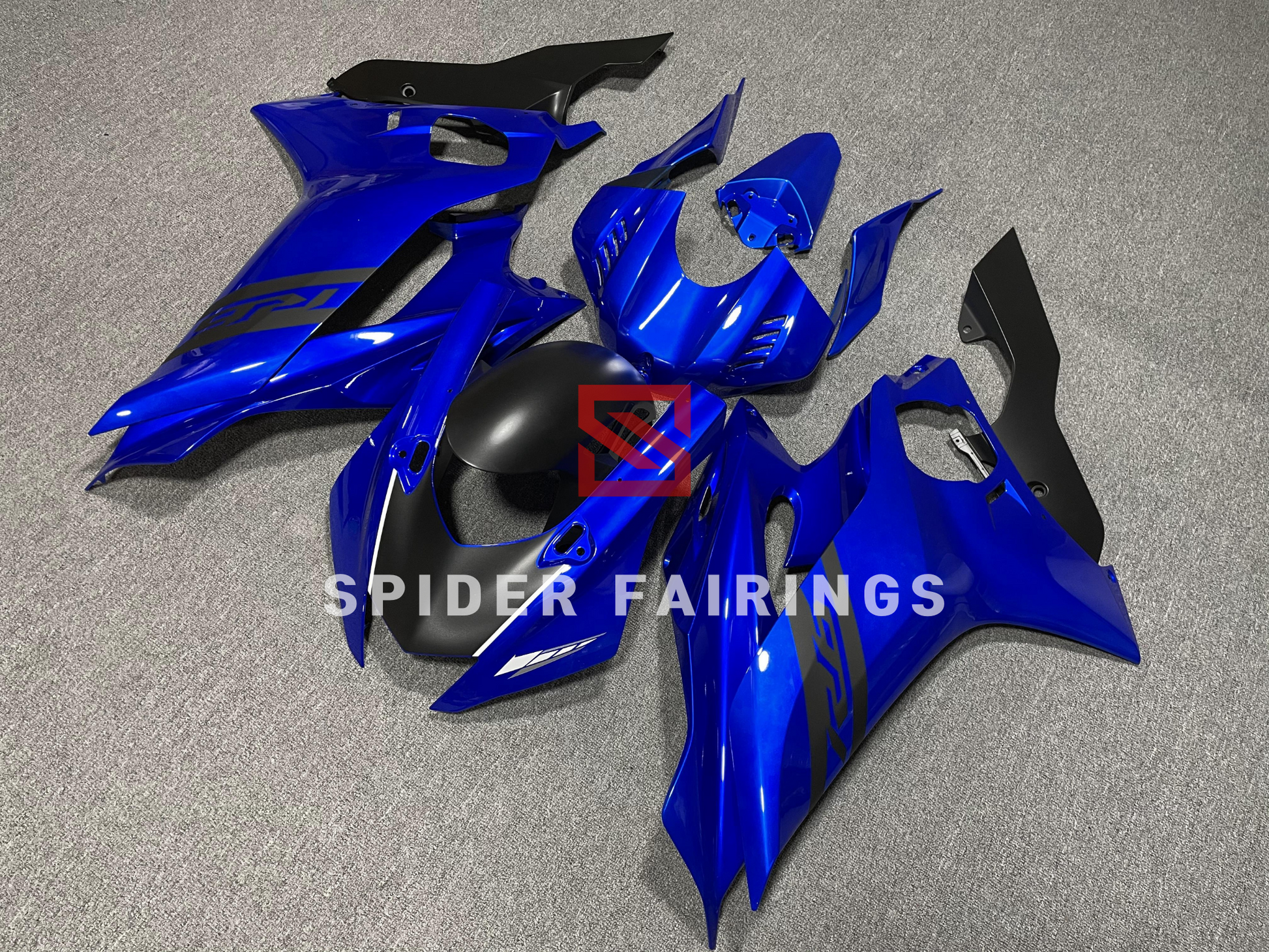 Gloss Blue and Black-Yamaha YZF R6 2017-2022