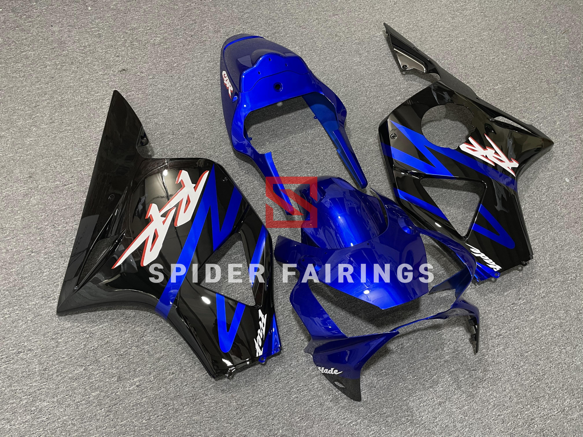 Gloss Blue&Black-Honda CBR954RR 2002-2003