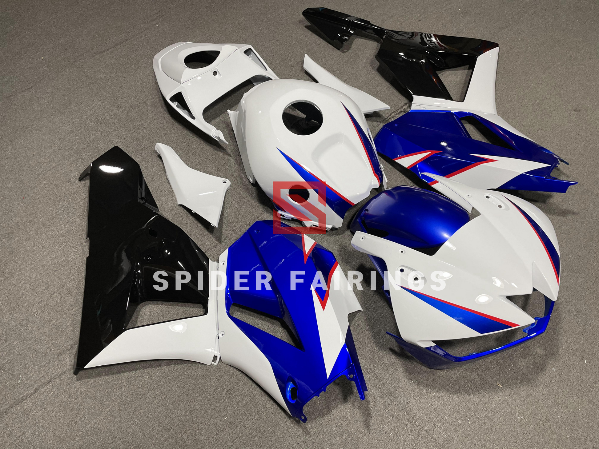 Gloss Blue&White-Honda CBR600RR 13-19