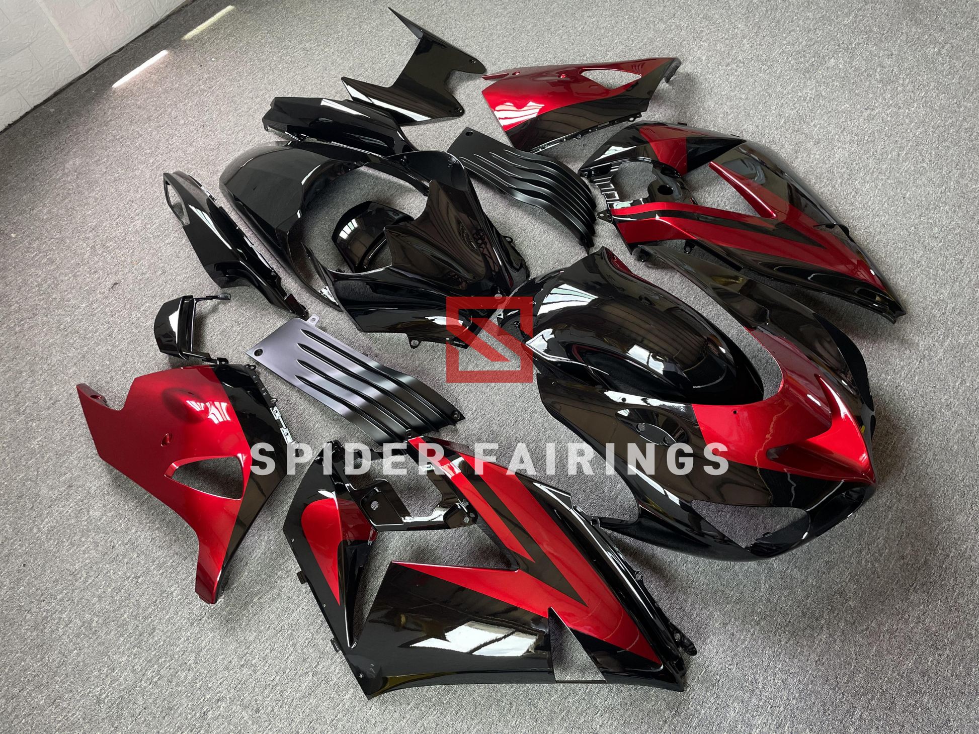 Black and Red-Kawasaki ZX-14R 2006-2011