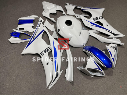 Gloss White and Blue Yamaha YZF R6 2008-2016