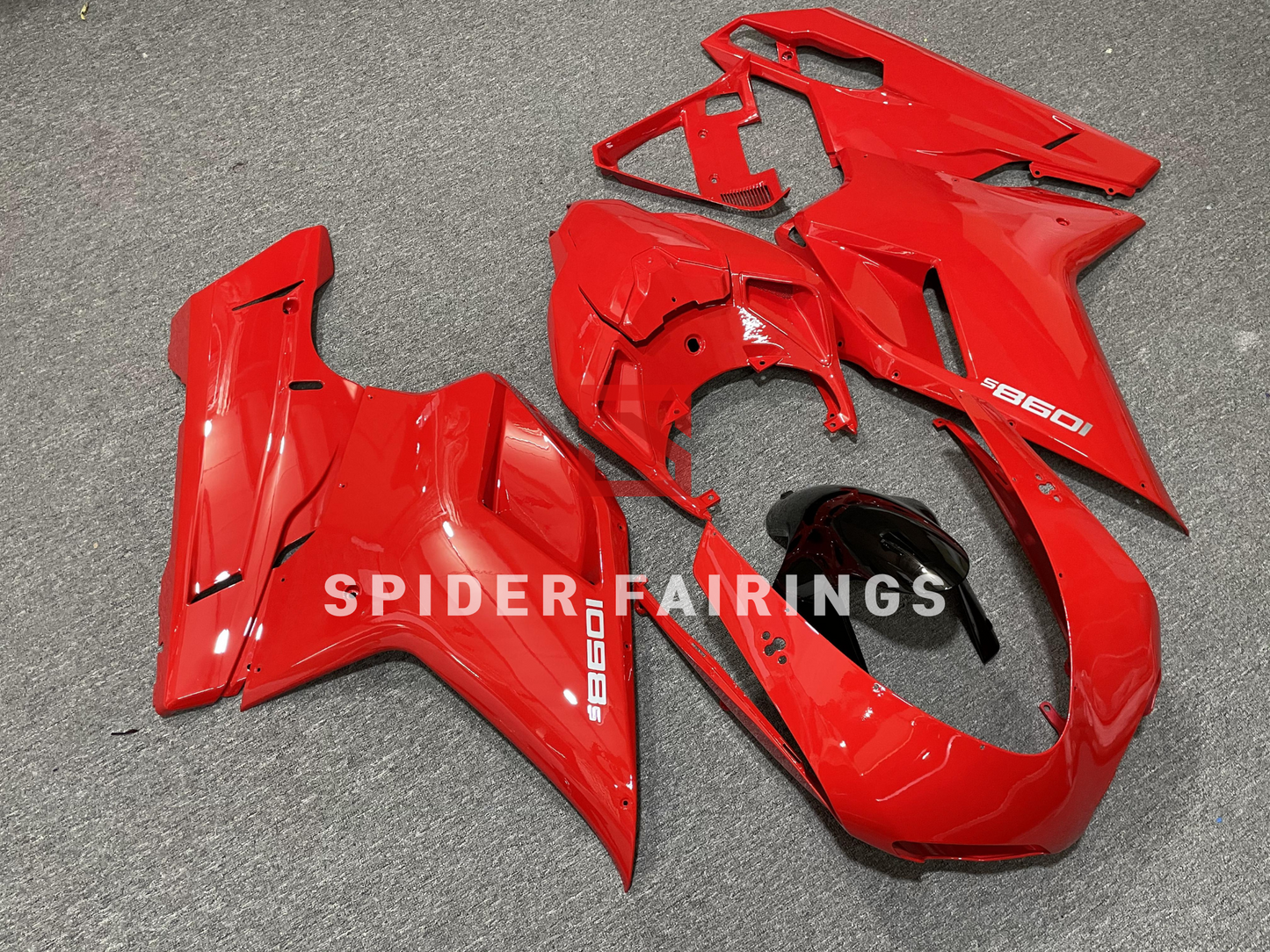 Gloss Pure Red-Ducati 848 1098S 2007-2013