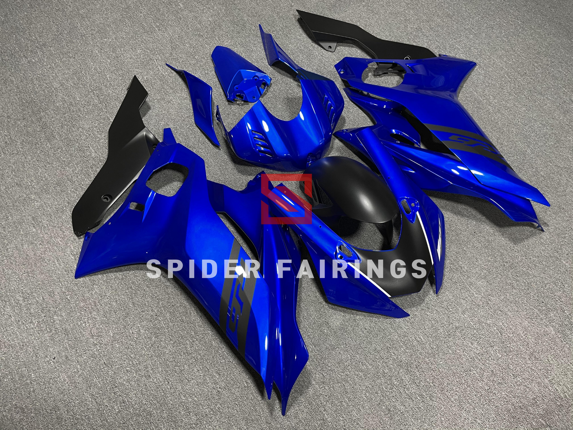 Gloss Blue and Black-Yamaha YZF R6 2017-2022