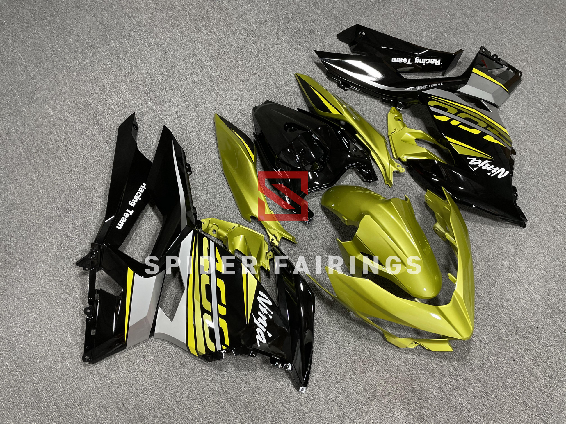 Gloss Yellow and Black-Kawasaki Ninja400 2018-2021