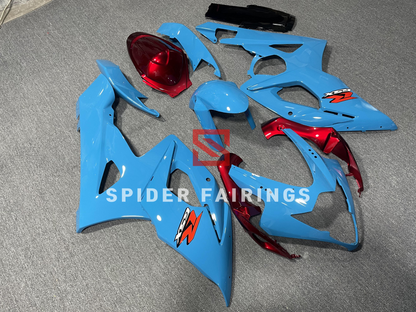 Gloss Blue and Red-Suzuki GSXR1000 2005-2006