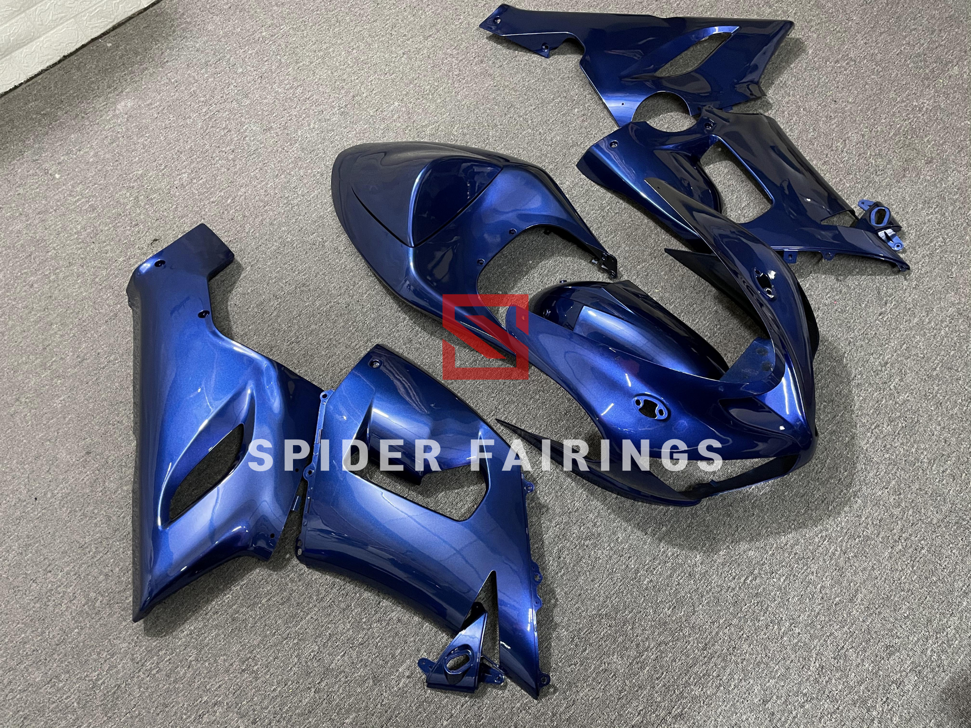 Gloss Dark Blue-Kawasaki ZX-6R 2005-2006