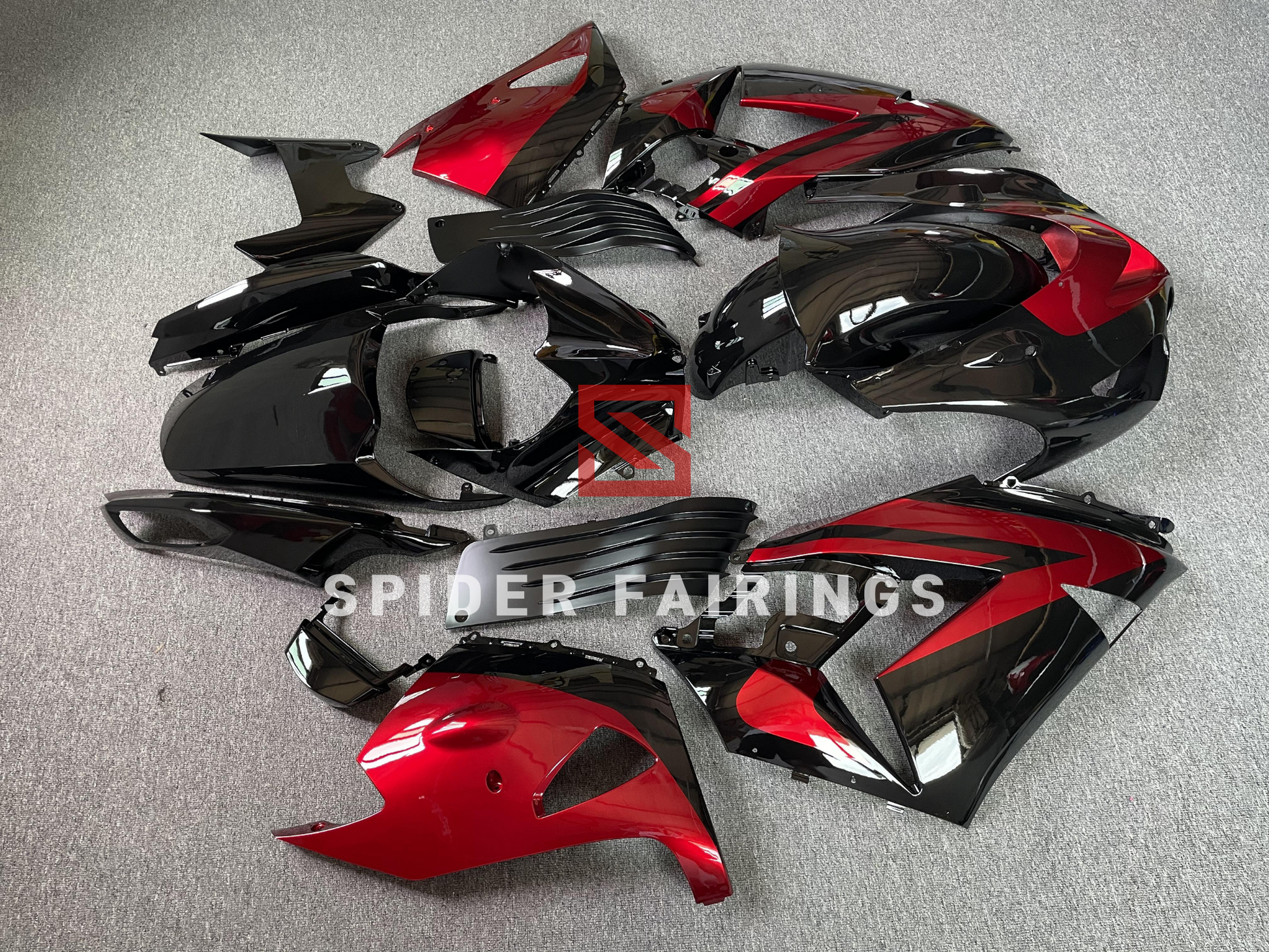 Black and Red-Kawasaki ZX-14R 2006-2011