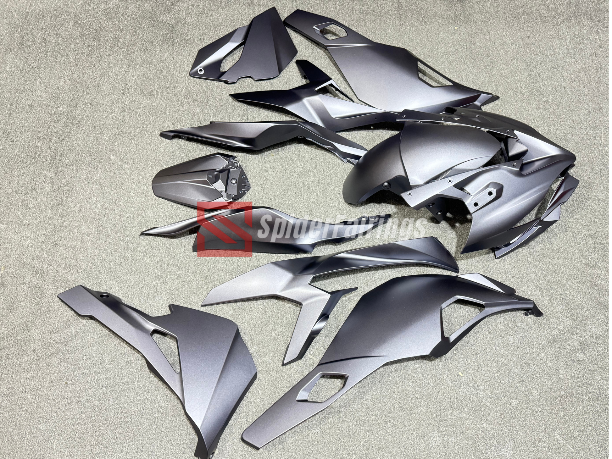 Iron Grey-Kawasaki ZX4RR Fairings 2020-2024 – SpiderFairings Iron Grey-Kawasaki ZX4RR Fairings 2020-2024 – SpiderFairings
