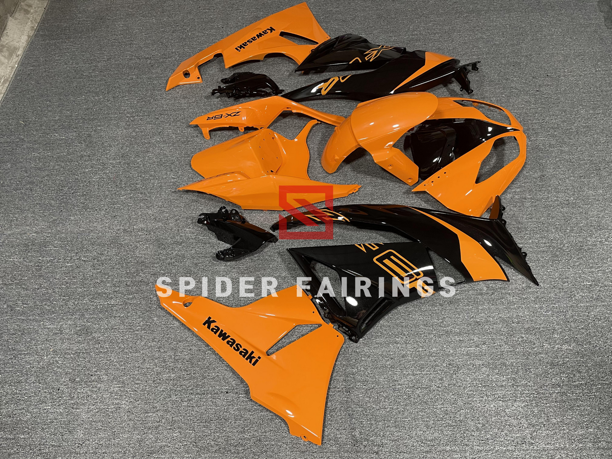 Gloss Orange&Black-Kawasaki ZX-6R 2009-2012