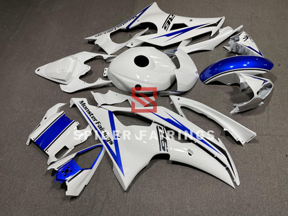 Gloss White and Blue Yamaha YZF R6 2008-2016