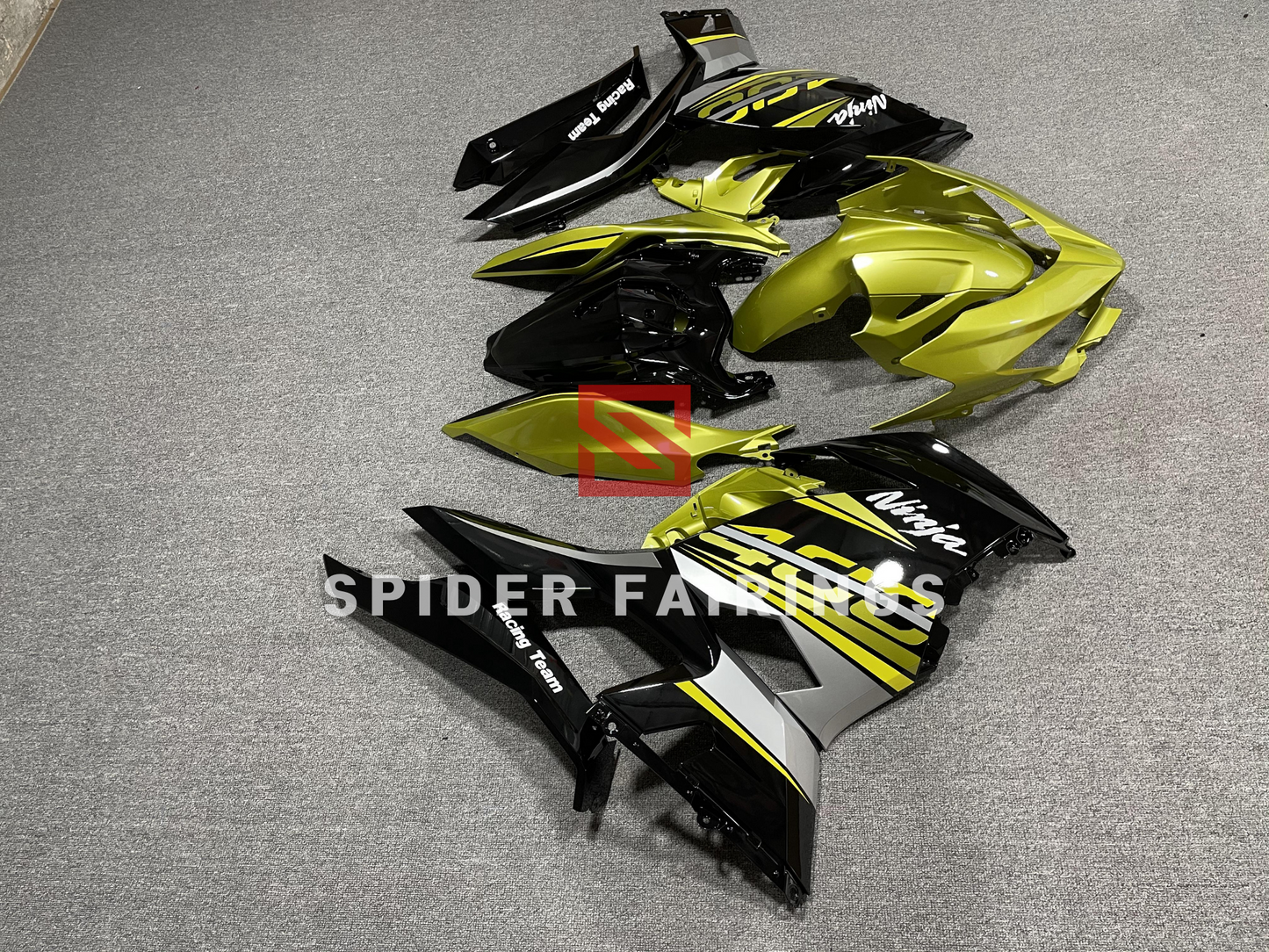 Gloss Yellow and Black-Kawasaki Ninja400 2018-2021