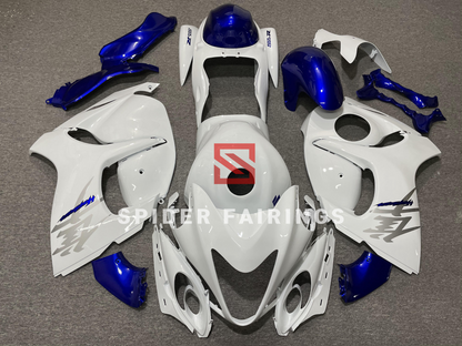 Gloss White and Blue-Suzuki GSXR1300 2008-2018