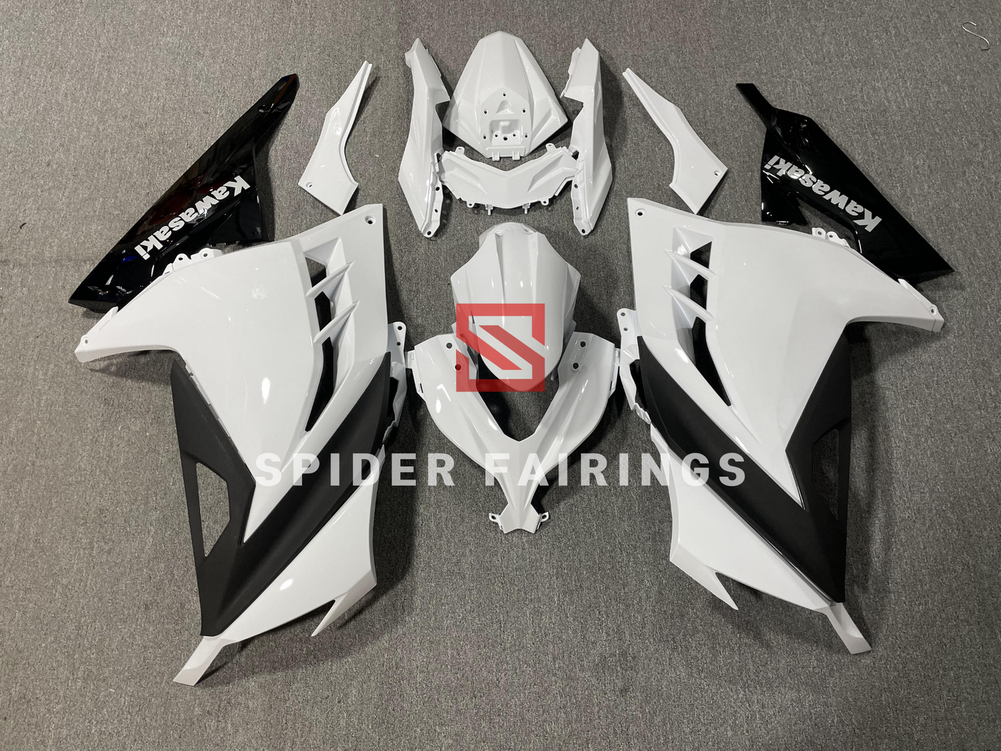 Gloss White&Black-Kawasaki Ninja300 2013-2019