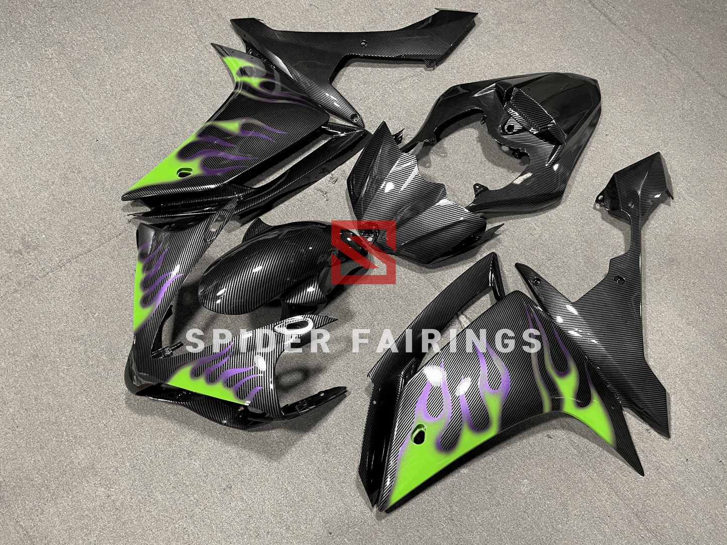 Carbon Fiber Black-Yamaha YZF R1 07-08 - SpiderFairings