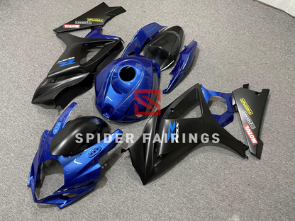 Gloss Blue and Matte Black-Suzuki GSXR1000 2007-2008