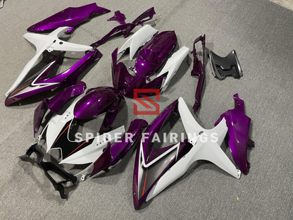 Gloss Purple and White-Suzuki GSXR600-750 2008-2010